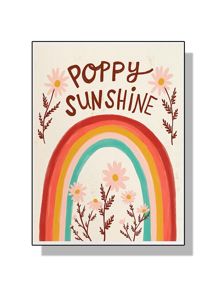 Boho Art Inspirational Quote Poster Canvas Painting Mushroom Heart Butterfly Bird Flowers Wall Art For Modern Room Home Decor