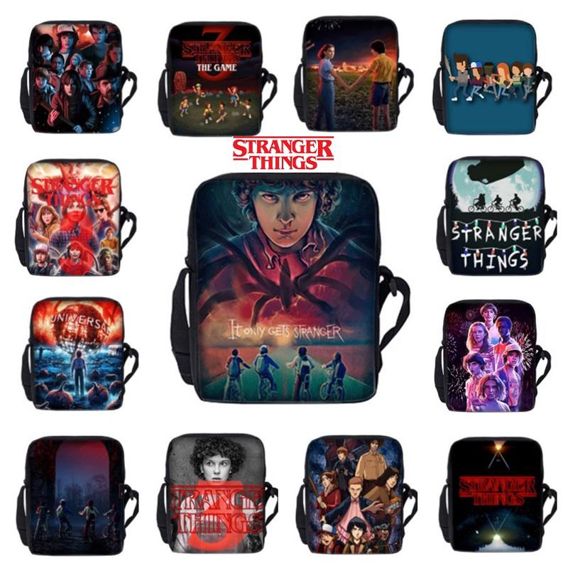 Στυλάτη Τσάντα Φαγητού Stranger Things Τσάντα Χιαστί Για Επιστροφή Στο Σχολείο
