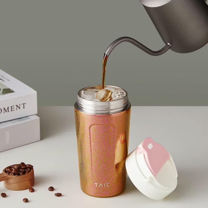 TAIC Double-Wall Pure Titanium Vacuum Insulated Coffee Mug