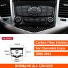 For Chevrolet Cruze 2009-2015 Real Carbon Fiber Stickers Central Radio AC CD Control Panel Car Accessories Interior decorative