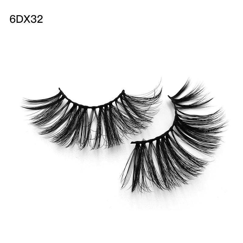 

1 Pair Of 25Mm Imitation Mink False Eyelashes, Natural Slender And Dense Multi-Layer Exaggerated Eyelashes