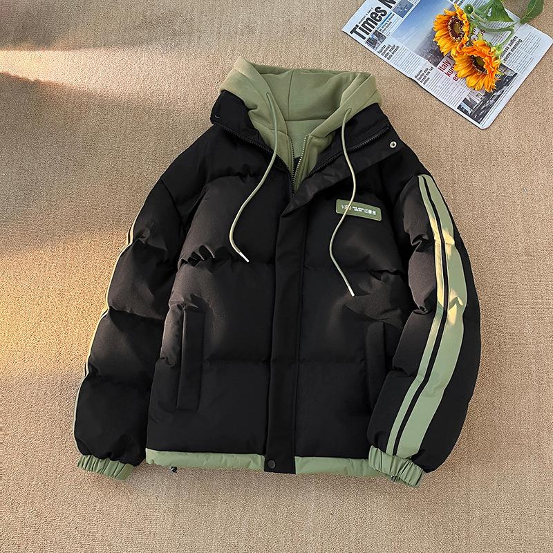 

Мужская зимняя одежда с хлопковой набивкой, модная куртка-парка для пары, из двух частей, с капюшоном, утолщенная, новая одежда с хлопковой набивкой, молодежная, теплая и ветрозащитная 4XL