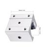 4PCS Bearing Blocks Smooth Low-Friction Movement Linear Slider Aluminum Bracket Guide Rail Bearing Seat SBR20UU Aluminum Slider