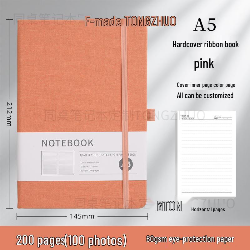 Wysokiej jakości, spersonalizowany notes A5 z gumką do biznesu i biura