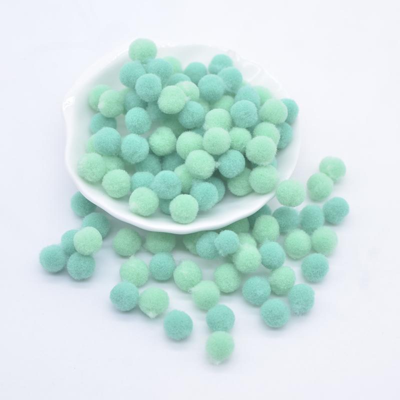 200Pcs 8mm Colorful Elastic Ball DIY Sewing On Patches Home Decoration Appliques Crafts Accessories