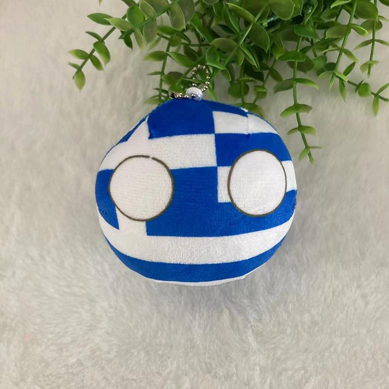 Julegaver Country Ball Plysjdyr 10Cm Polandball Anheng Landsflagg Kuler Countryball Kosedukke