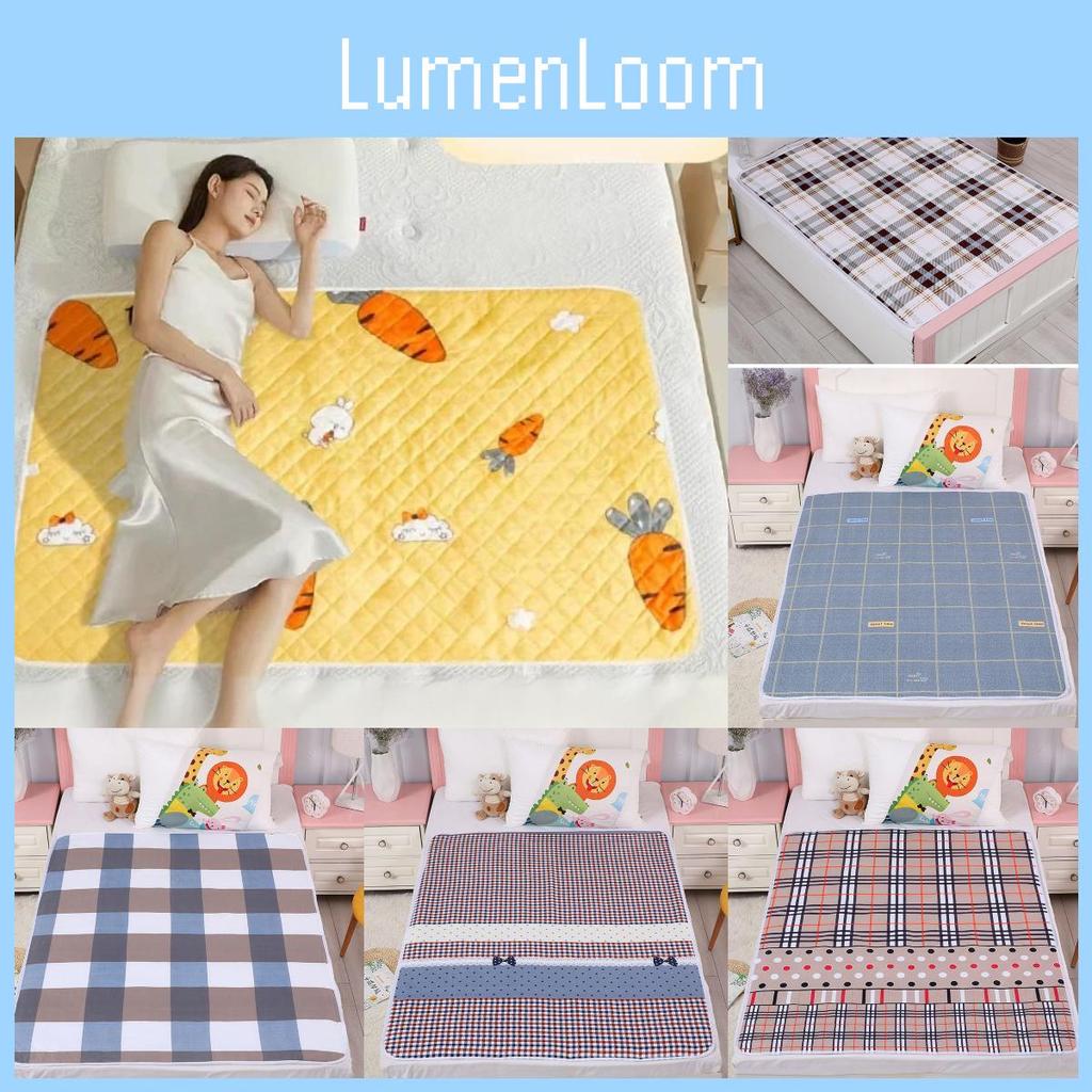 Gitter Kaninchen Karottenmuster Ältere Wasserdicht Wiederverwendbar Bettunterlage Mit Tpu-Material Für Inkontinenzpflege Große Größe