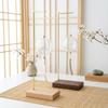Support pour Carillon Éolien en Bois Massif Base Plate Accrocheur pour Carillon Éolien Étagère de Rangement pour Colliers Présentoir de Table