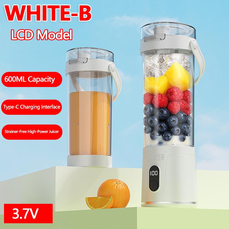 2025 New Electric Fruit Blender 600ML Portable USB Juicer for Ice Crushing Smoothies Home Travel Kitchen Appliance