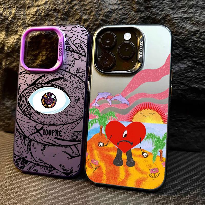 Bad-Bunny Love X100pre Coque For Apple iPhone 16 14 15 11 Pro Max Plus Case 12 13 Mini 16e Shockproof Phone Cover Bunnys