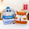 Nick Cartoon Plush Toy Pillow Blanket For Kids Office Nap And Cozy Comfort