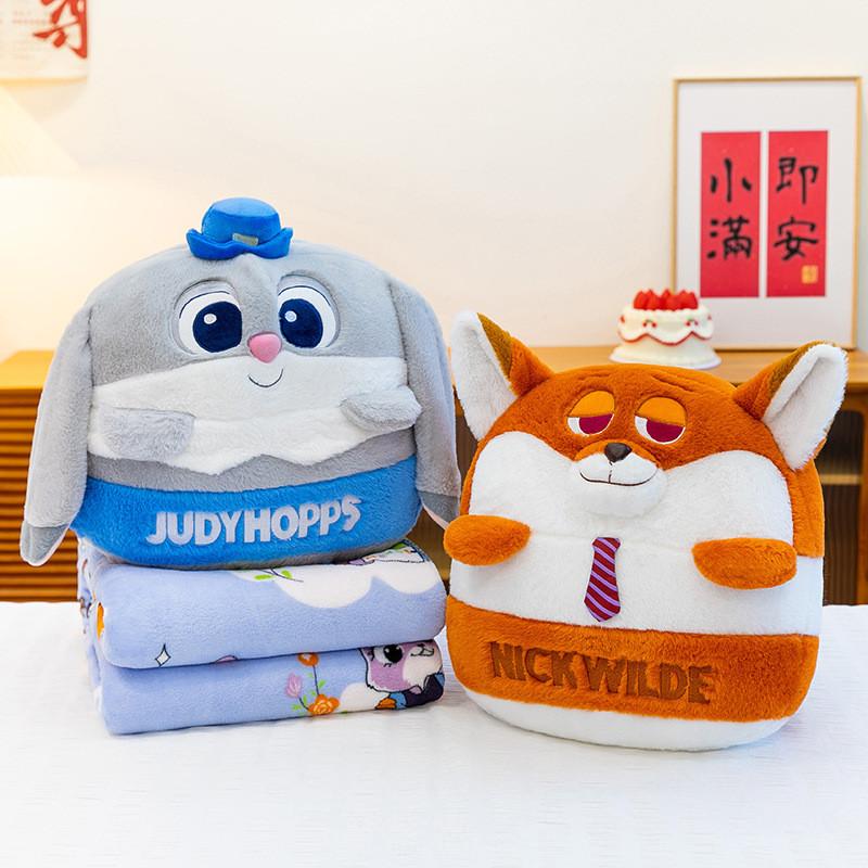 Nick Cartoon Plush Toy Pillow Blanket For Kids Office Nap And Cozy Comfort