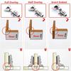 2/10 PCS Stainless Steel Hydraulic Soft Close Hinges Cabinet Door Dampers for Easy Installation On Kitchen & Furniture Cupboards