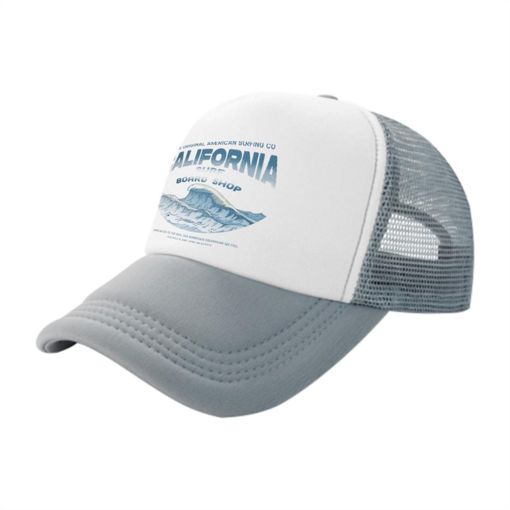California Surf Shop Trucker Hat Breathable Mesh Baseball Cap Adjustable Outdoor Style