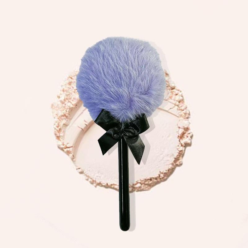 

Lollipop Body Powder Applicator Plush Powder Puff With Handle Body Powder Puff Soft Makeup Tool For Face And Body Easy To Use фиолетовый