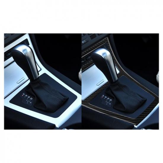 Carbon Fiber Car Center Gear Shift Big Frame Cover For BMW X3 E83 2004-2010 LHD