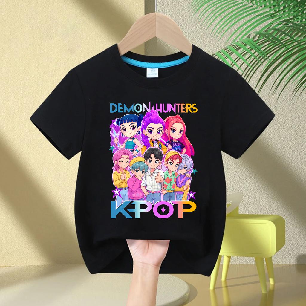 Unisex Kids T-shirts Children's Kpop Witch Hunt Short-Sleeve Printed T-Shirt