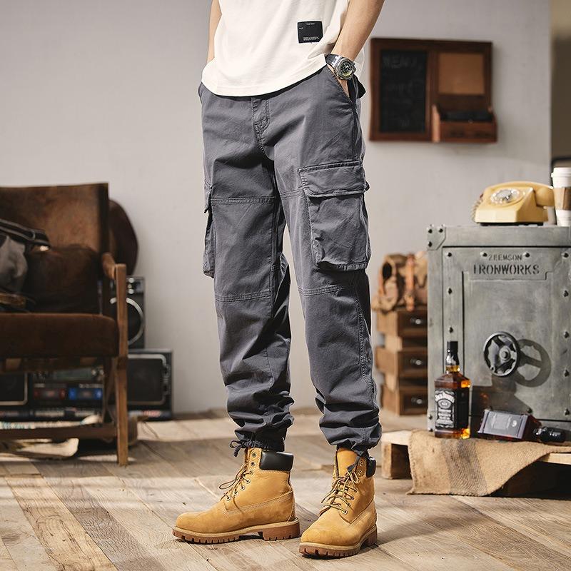 Summer New Overalls Casual Pants Men's Loose Sports Outdoor Wear-resistant Trend Fashion Personalized Style