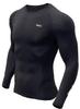 Briclo Long Sleeve Compression Shirt for Spring and Summer UV Power Stretch Compression Shirt for and Compression Sports Base Men's [Stretchable,
