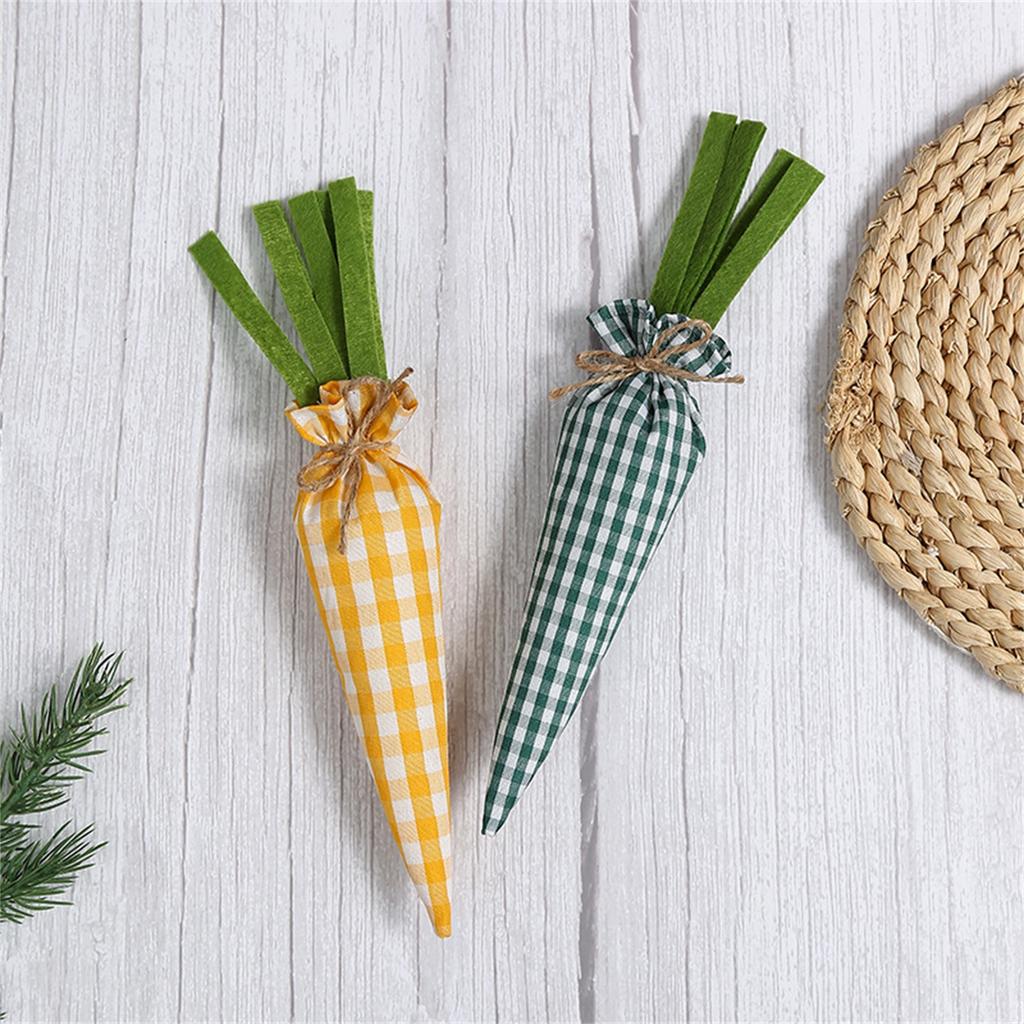Easter Fancy Carrot Toy Decorations, Cloth Art Party Scene Dolls, And Hanging Ornaments