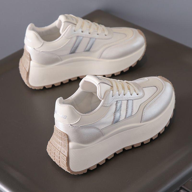 Popular 2025 Spring New Waffle High Value Increase Versatile Non-slip Comfortable Korean Daily Trend Women's Shoes