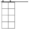Vidaxl Drzwi Przesuwne A Akcesoriami, 102,5X205 Cm, Esg I Aluminium
