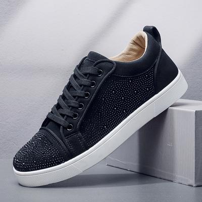 Spring and Autumn Dress Party Men's Shoes Diamond Breathable Running Sports Shoes Fashion Versatile Casual Shoes