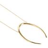 Gabriela Artigas L'APPARTEMENT 14KT Lunula Diamond Necklace Yellow GoldUsed
