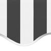 Awning Cover Anthracite and White 3.5x2.5 M