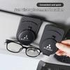Leather Car Glasses Clip Sunglasses Box Sun Visor Eyeglasses Card Holder For Mitsubishi Eclipse Lancer Outlander ASX Colt I200