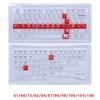 Průhledný průhledný set klávesnic Ice Cherry Profile PC Klávesy Mechanická klávesnice