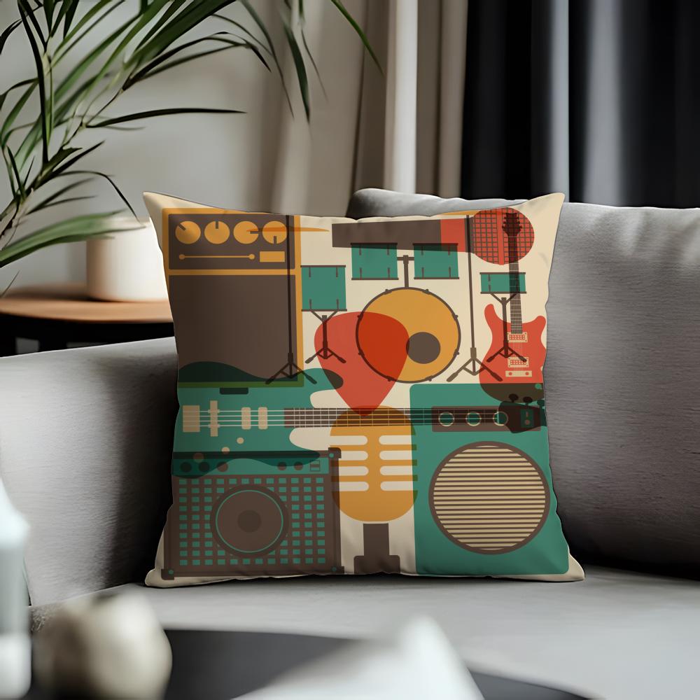 Trending RRetro Speakerful Cushion Cover Antidustmite Pillowcase Invisible Zipper Silky Short Plush Sofa Cushion Cover