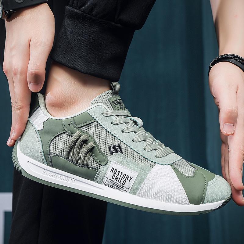 Mesh Casual Sneakers For Men Comfortable Sport Walking Shoes Male Breathable Running Flat Shoes Men’s British Style Sneakers