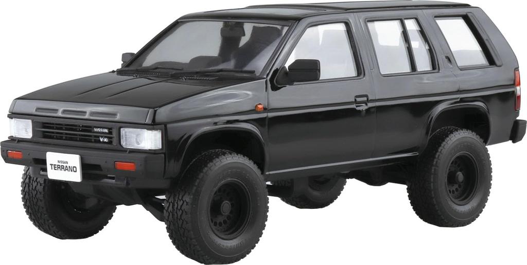 Aoshima Bunka Kyozaisha Vyladěná řada vozů Nissan WD21 Terrano Lift Up Plastikový model 1/24 č.92 '91 (Auto)