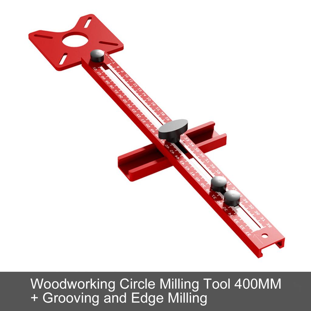 Router Milling Groove Bracket, Aluminum Alloy Router Circle Cutting Jig, Multifunctional Router Guide, Adjustable