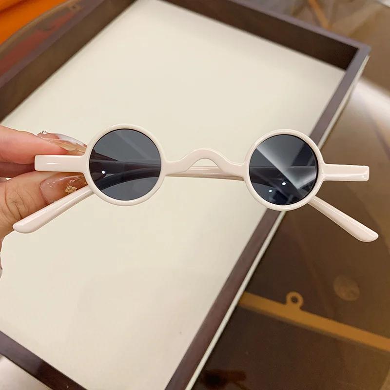 Round Baby Sunglasses Trendy UV Protection Glasses for Boys Girls Children Fashion Cute Sun Glasses for Kids Aged 0-3 Years