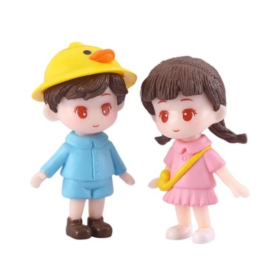 

1 пара прекрасных цветных украшений, прозрачная текстура, парная скульптура, романтический подарок, офисный декор