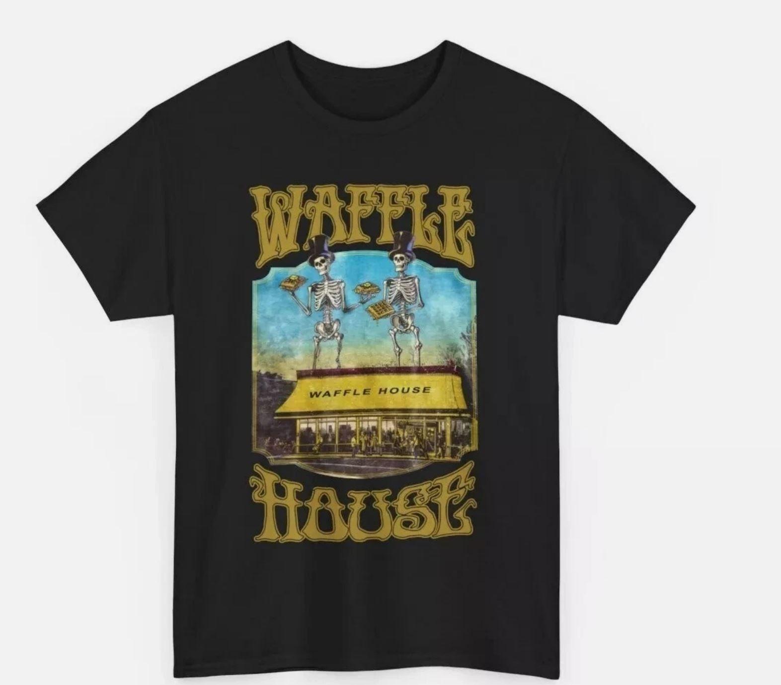 

Футболка Waffle House Grateful Dead Lot Подарок Унисекс Футболка Размер S до 4XL S