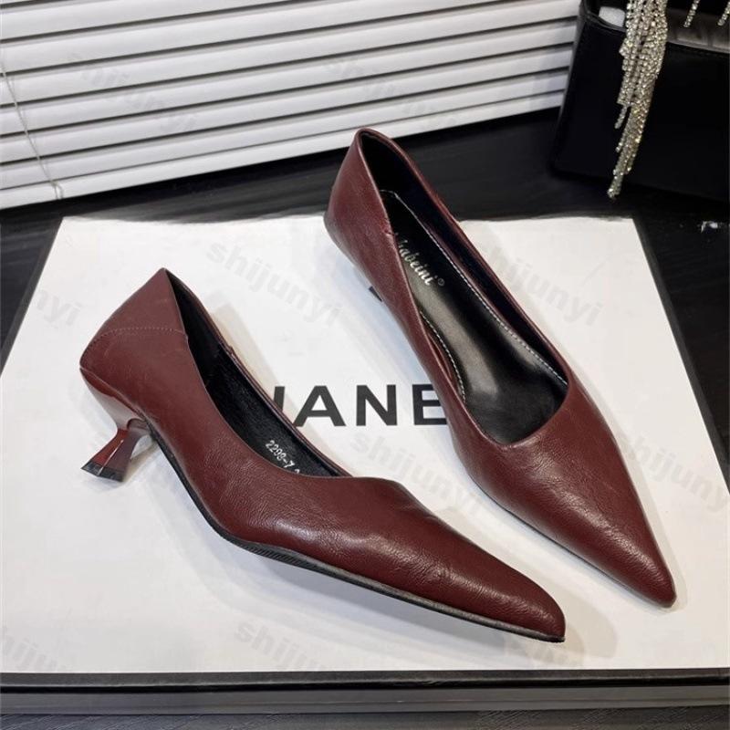 Módní dámské vysoké podpatky lakovaná kůže špičaté elegantní francouzské sexy vysoké podpatky vínové nude lodičky svatební svatební kvalita červené boty