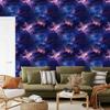Watercolor Galaxy Wallpaper Navy Blue, Indigo Bottom 50x1000