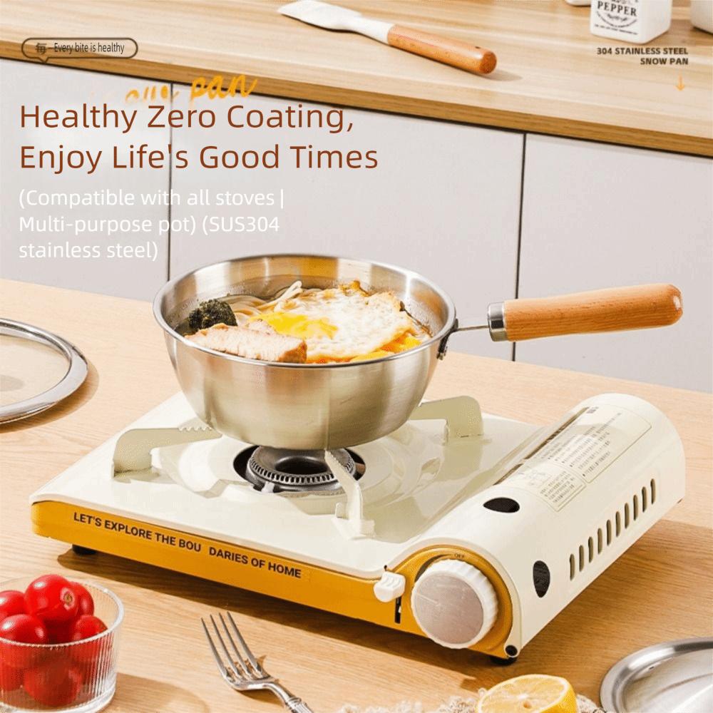 Single Handle Cooking Sauce Bowl Stainless Steel Food Supplement Pot New Milk Pot