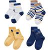 Labi Kids' 4-Pair Seasonal Antibacterial Thin Baby Socks