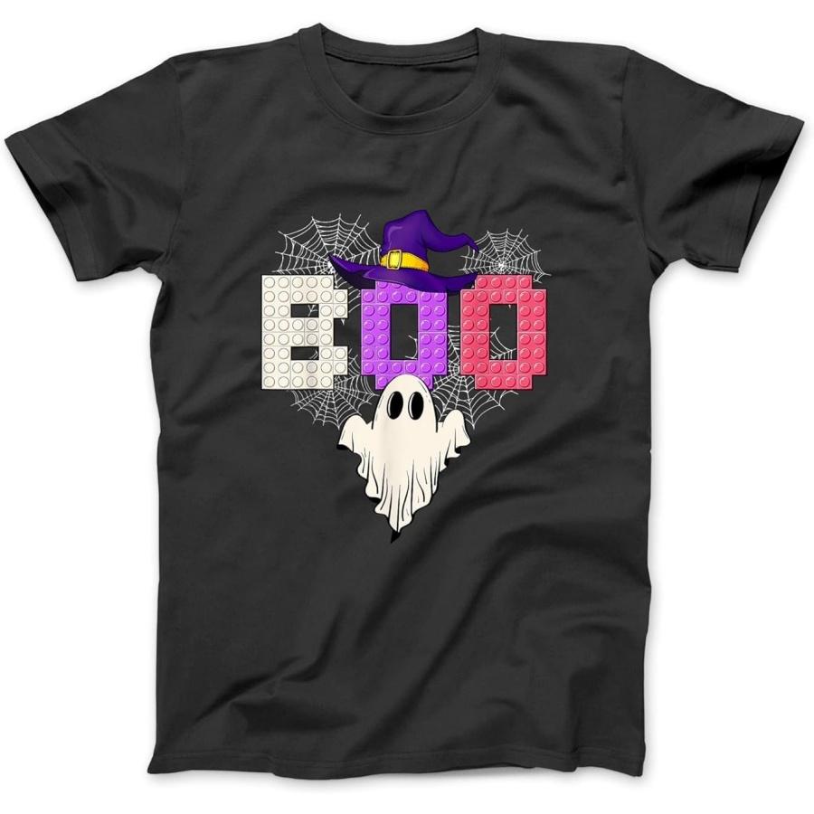 Master Builder Boo Ghost Halloween Girl Kids Block Building T-Shirt Sweatshirt Hoodie Tanktop for Men Women Kids Black XXXXXL разноцветный