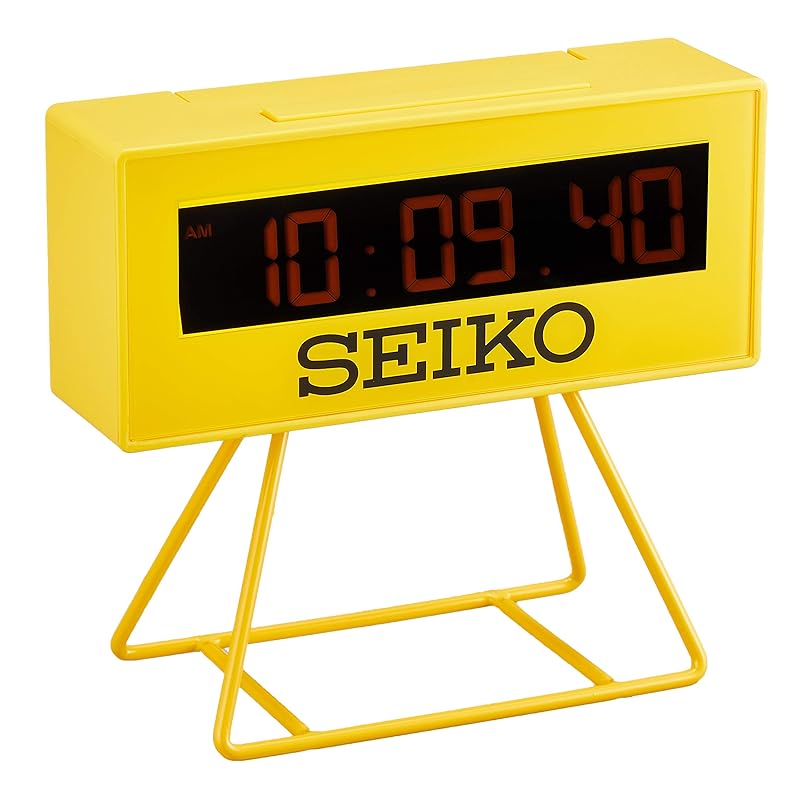

Seiko Clock SQ815Y Digital Mini Timer Clock, Yellow, 93 x 104 x 45mm