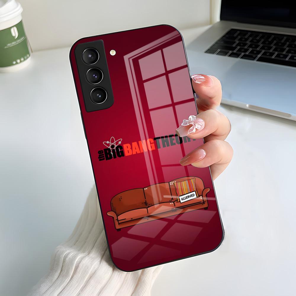 America TV The Big B-Bang Theory Phone Case For Samsung S25 S24 FE S23 S22 S21 Plus S20 Ultra Note20Ultra Black Glass Cover