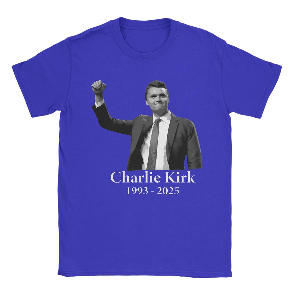 Man T Shirt REST IN PEACE Charlie Kirk 1993-2025 T Shirts Novelty Beach Tee Shirt Y2K Casual Casual Pure Cotton Tops Plus Size