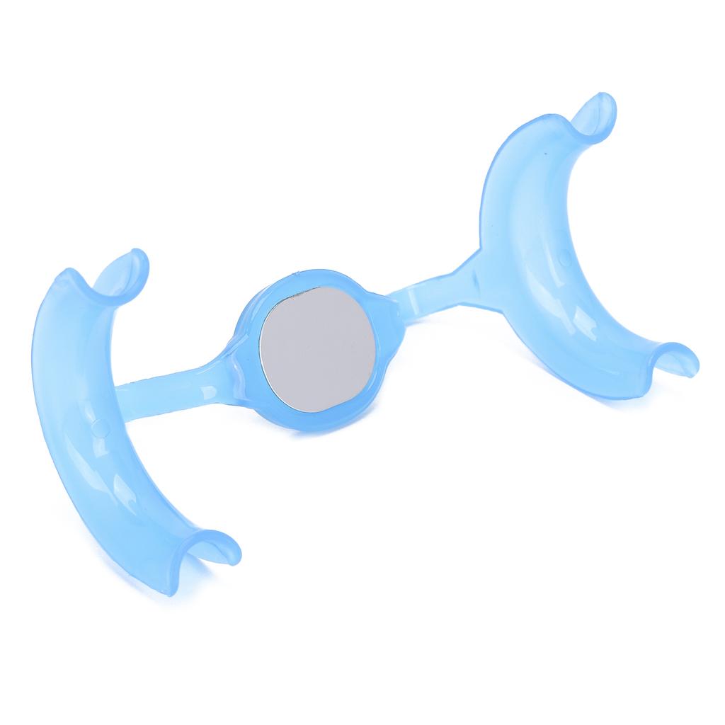 10ks Retraktor tváře ve tvaru M Zubní otvírač úst Ortodontický otvírač úst (Modrý)