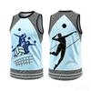 Modisches Volleyball-Wettkampf-Sportoberteil für Herren, Sommer, Schnell trocknend, Atmungsaktiv, Trainings-Tanktop, Lässiges ärmelloses Shirt, Fitnessstudio-T-Shirts