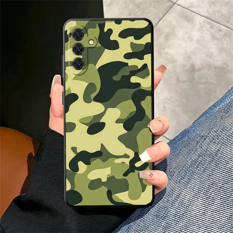 Camouflage Military Pattern Soft Phone Case for Samsung A17 A37 A57 A16 A26 A36 A56 A15 A25 A35 A55 A14 A24 A34 A54 A13 A23 A33