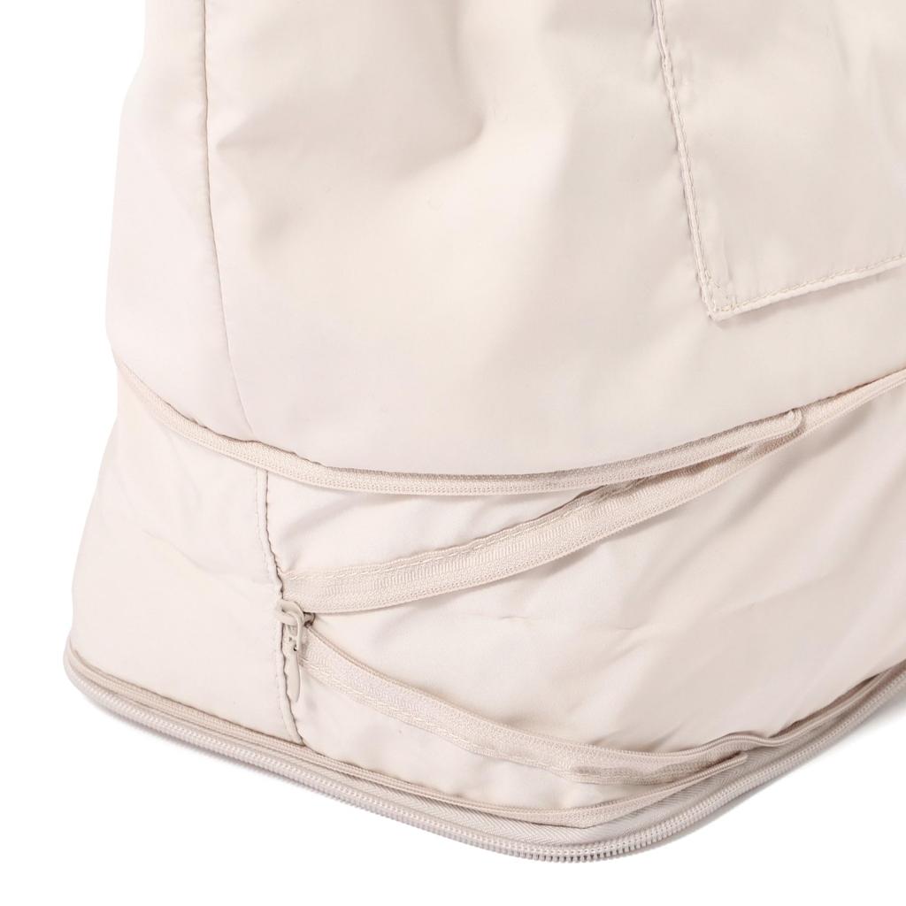 Francfranc Classic Flower 2-Way Carry-On Tote Bag, Light Pink, Water-Repellent, Expandable, Lightweight, Travel